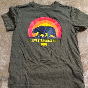 Levi's Kids Olive Bear Graphic Tee